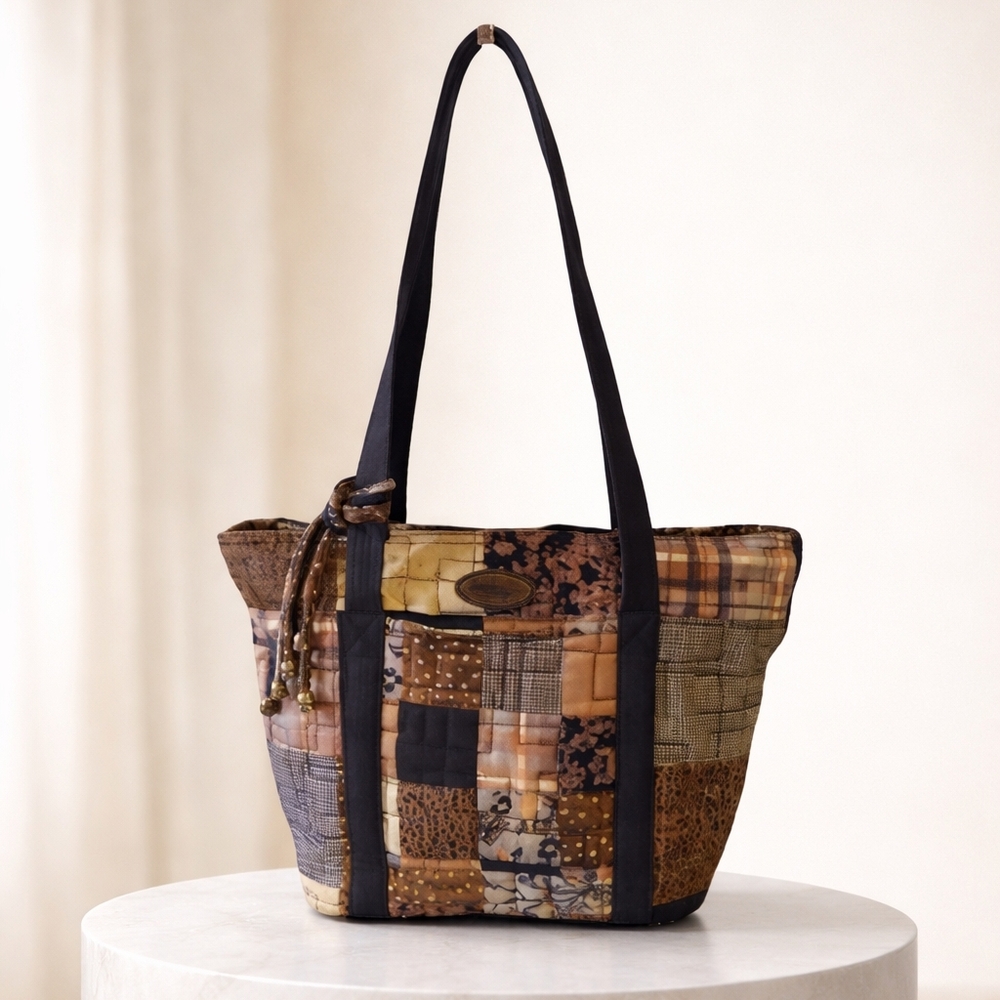 Donna Sharp Patchwork Shoulder/Tote Bag - Multico… - image 1